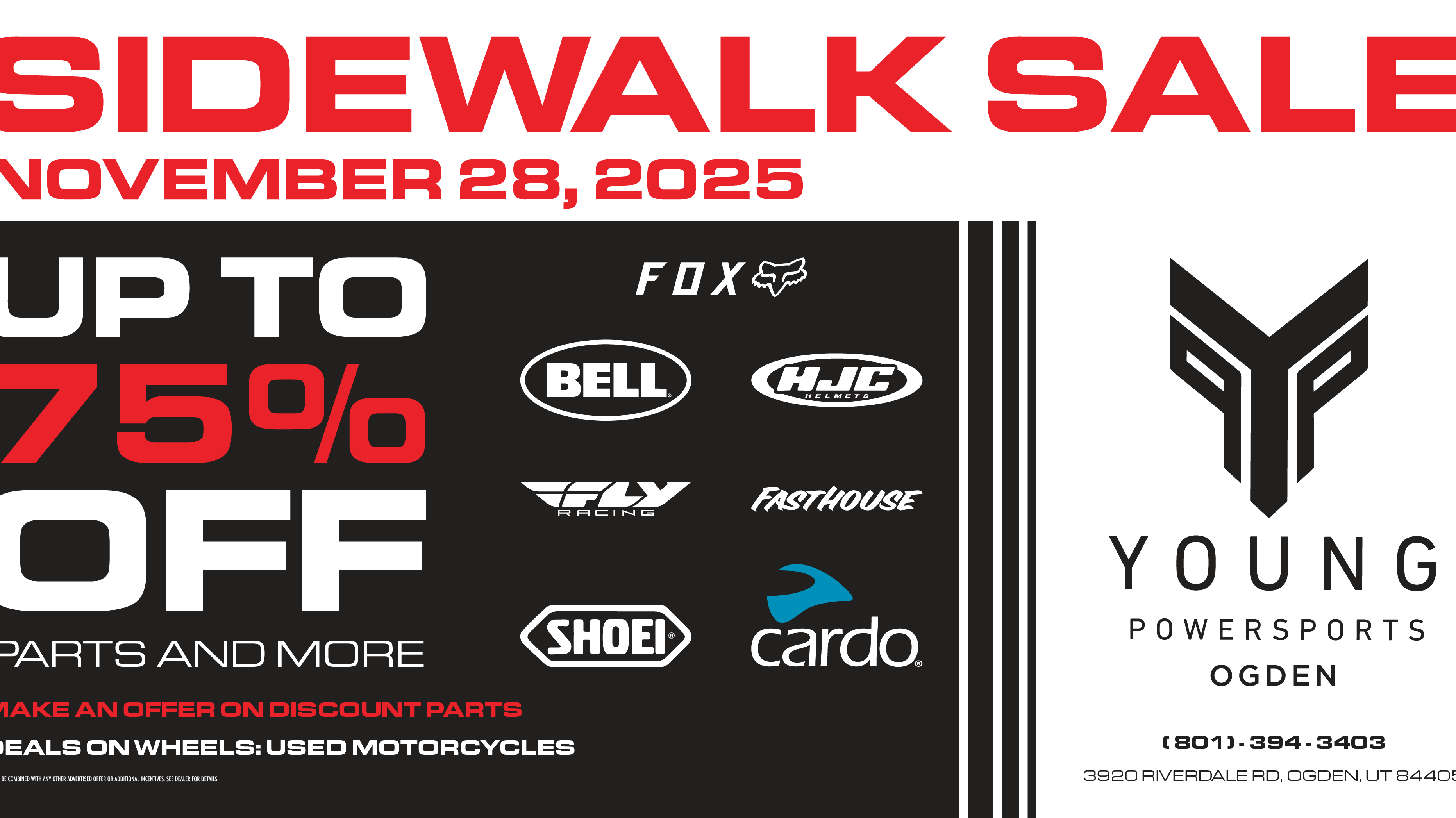 BLACK FRIDAY SIDEWALK SALE | YOUNG POWERSPORTS OGDEN