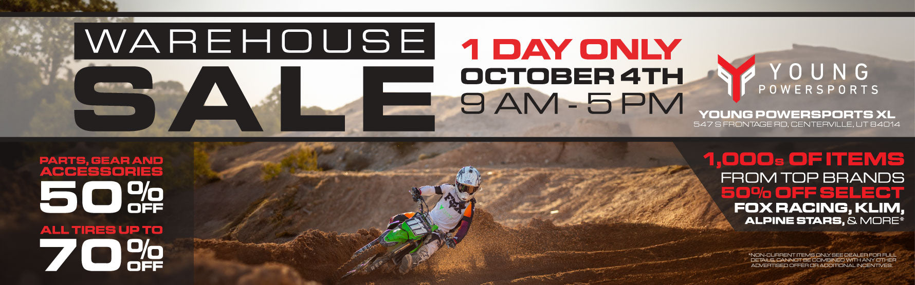 Score Big Savings at the Young Powersports XL Warehouse Sale