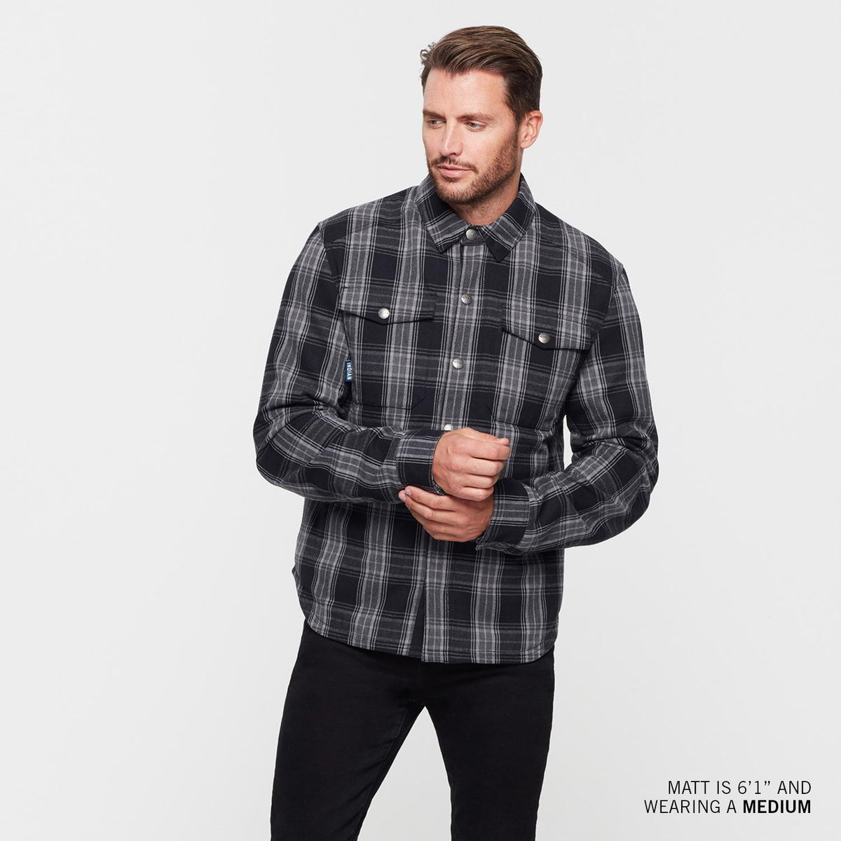 Men's Canyon Plaid Shirt, Black