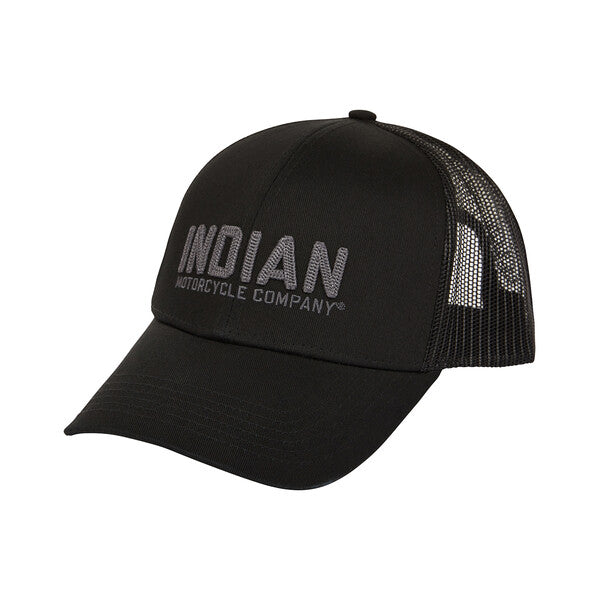 Indian Motorcycle Chain Stitch Embroidery Cap, Black | 2833313