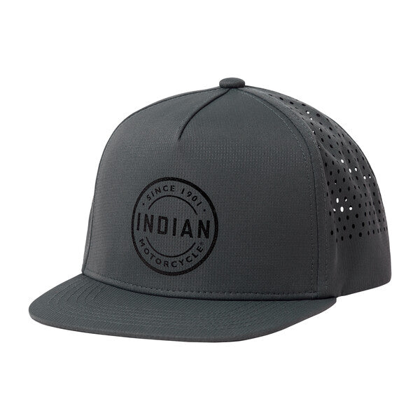 Indian Motorcycle Block Print Ripstop Cap, Gray | 2862793