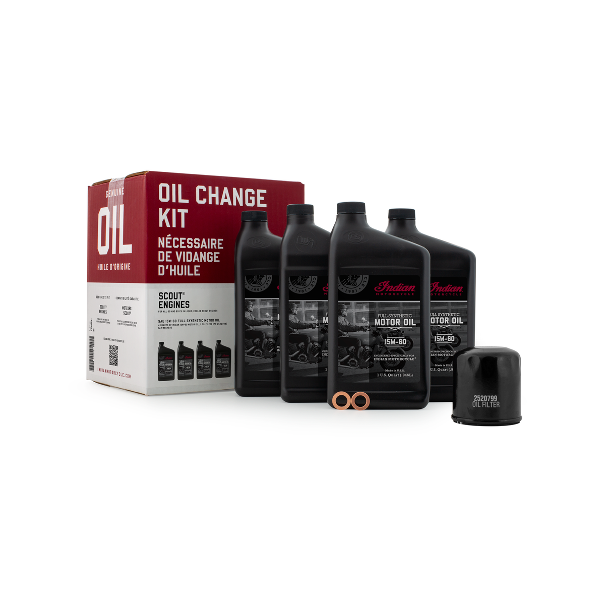 Indian Motorcycle Scout Oil Change Kit | 2880191