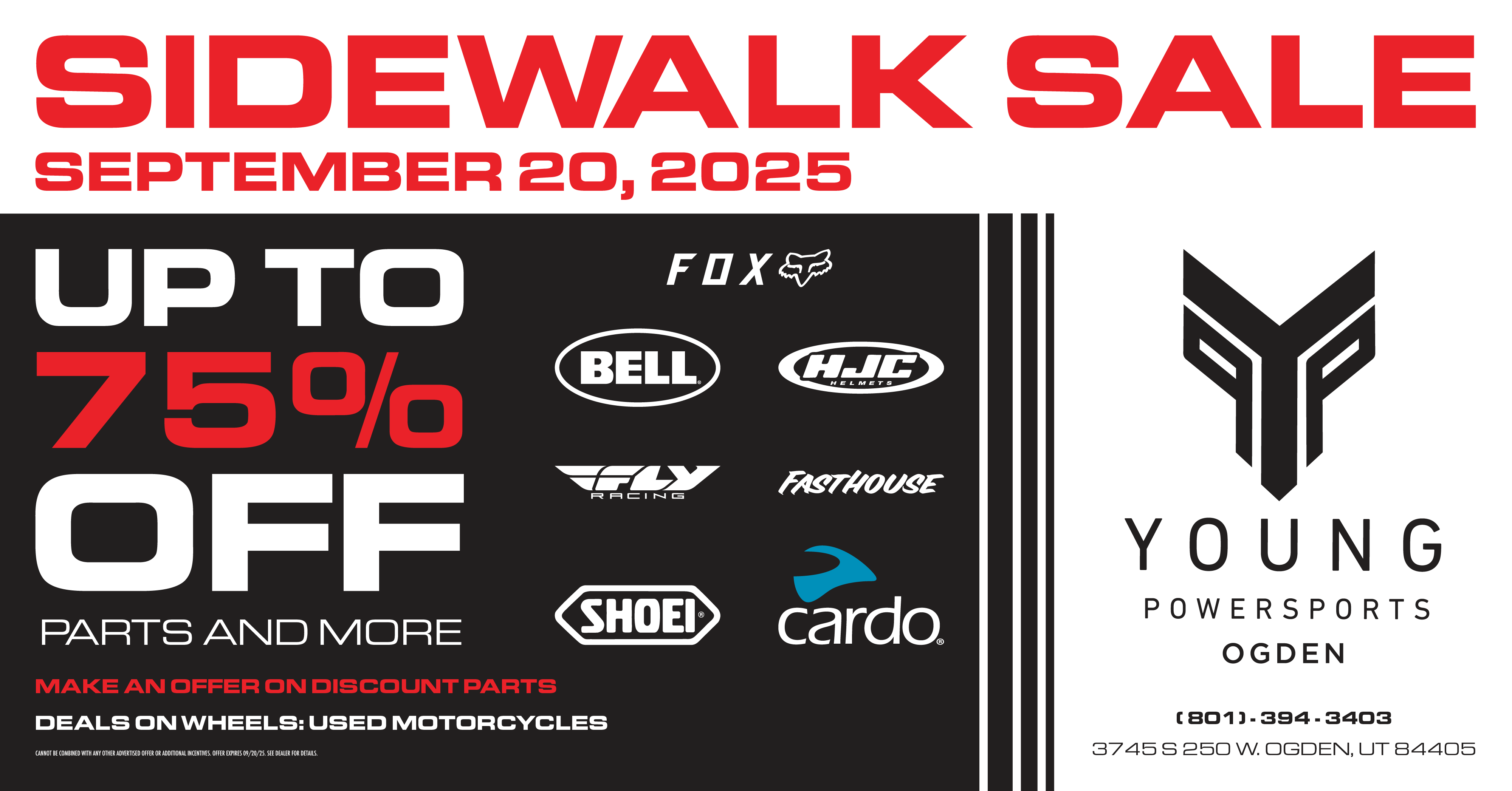 SIDEWALK SALE | YOUNG POWERSPORTS OGDEN