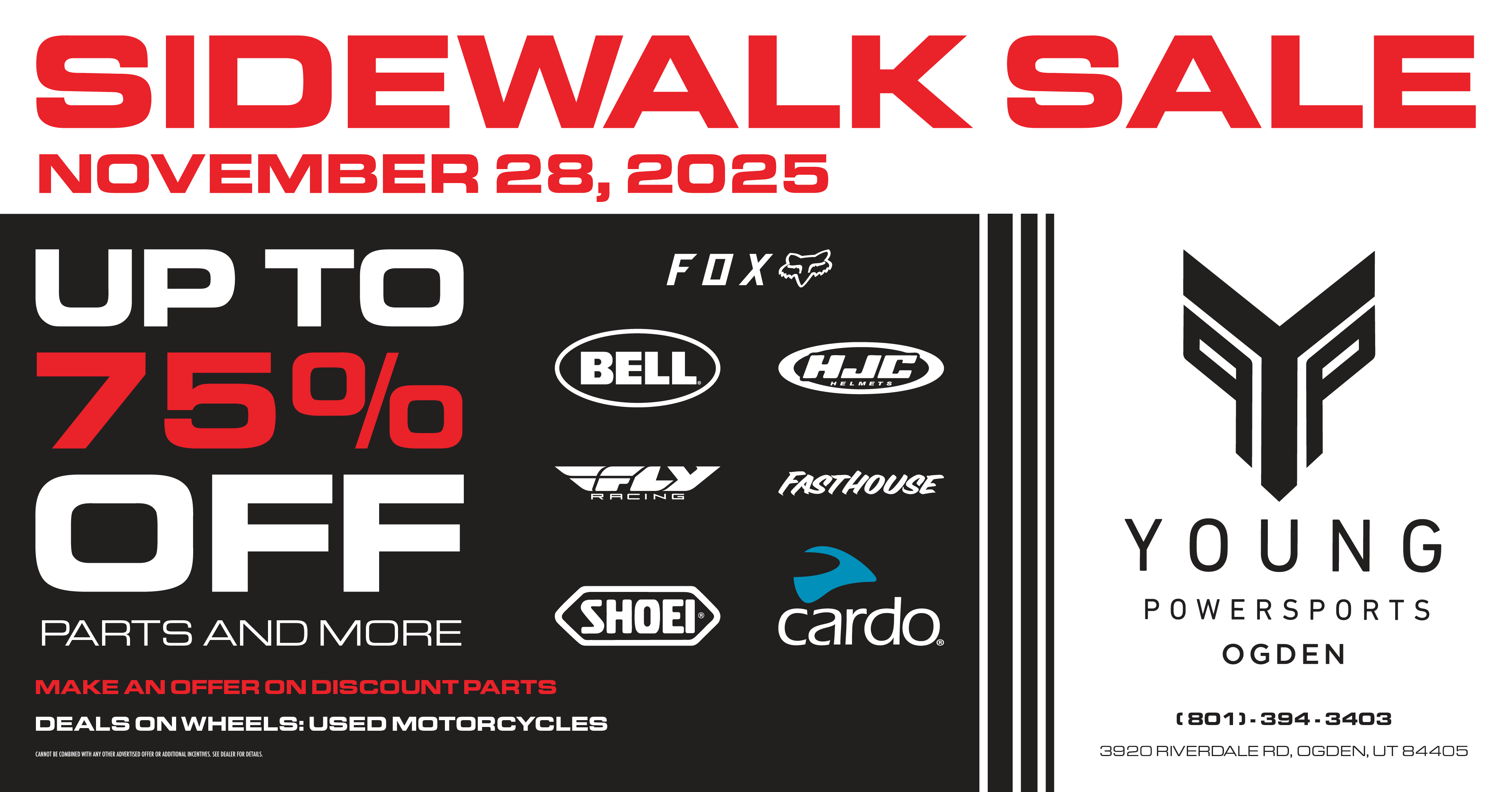 BLACK FRIDAY SIDEWALK SALE | YOUNG POWERSPORTS OGDEN