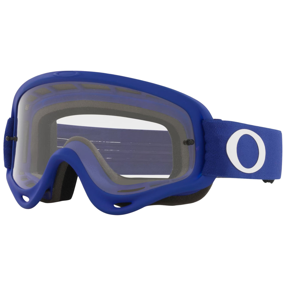 Oakley OO7029-62 O-Frame 2.0 MX Goggles Clear Impact-Resistant Lenses Moto Blue Strap