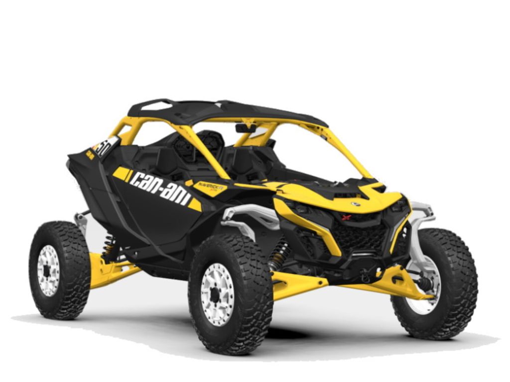 New 2024 Can-Am® Maverick R X RS Carbon Black & Neo Yellow