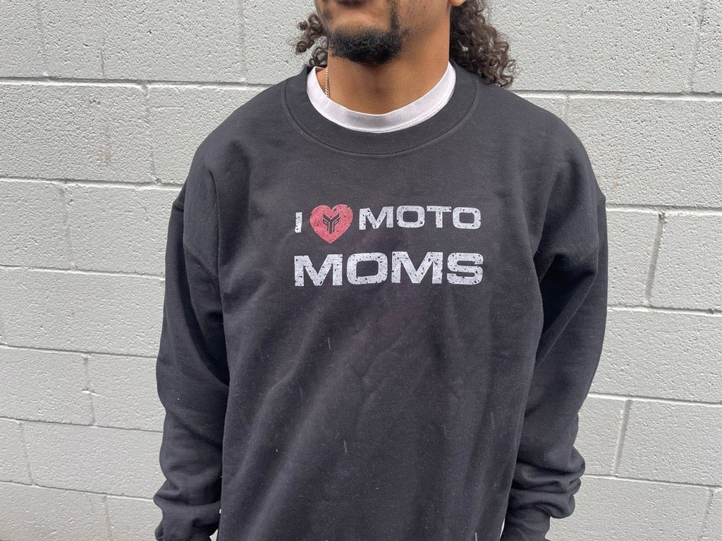 I Heart Moto Moms Crewneck
