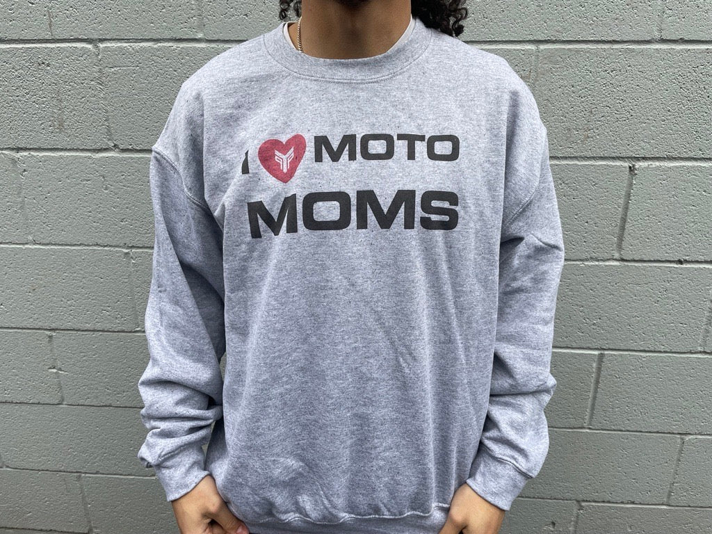 I Heart Moto Moms Crewneck