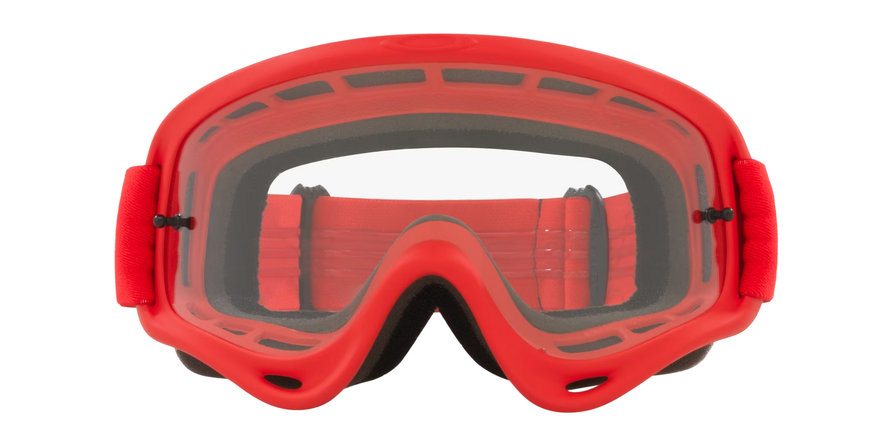 OAKLEY OO7029-63 O Frame® MX GogglesClear Lenses,  Moto Red Strap