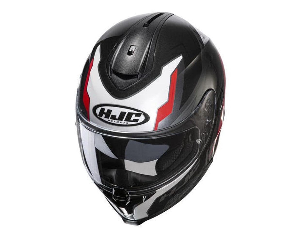 HJC C70 Silon Full Face Helmet with Inner Sun Shield - Flat Black/White/Red