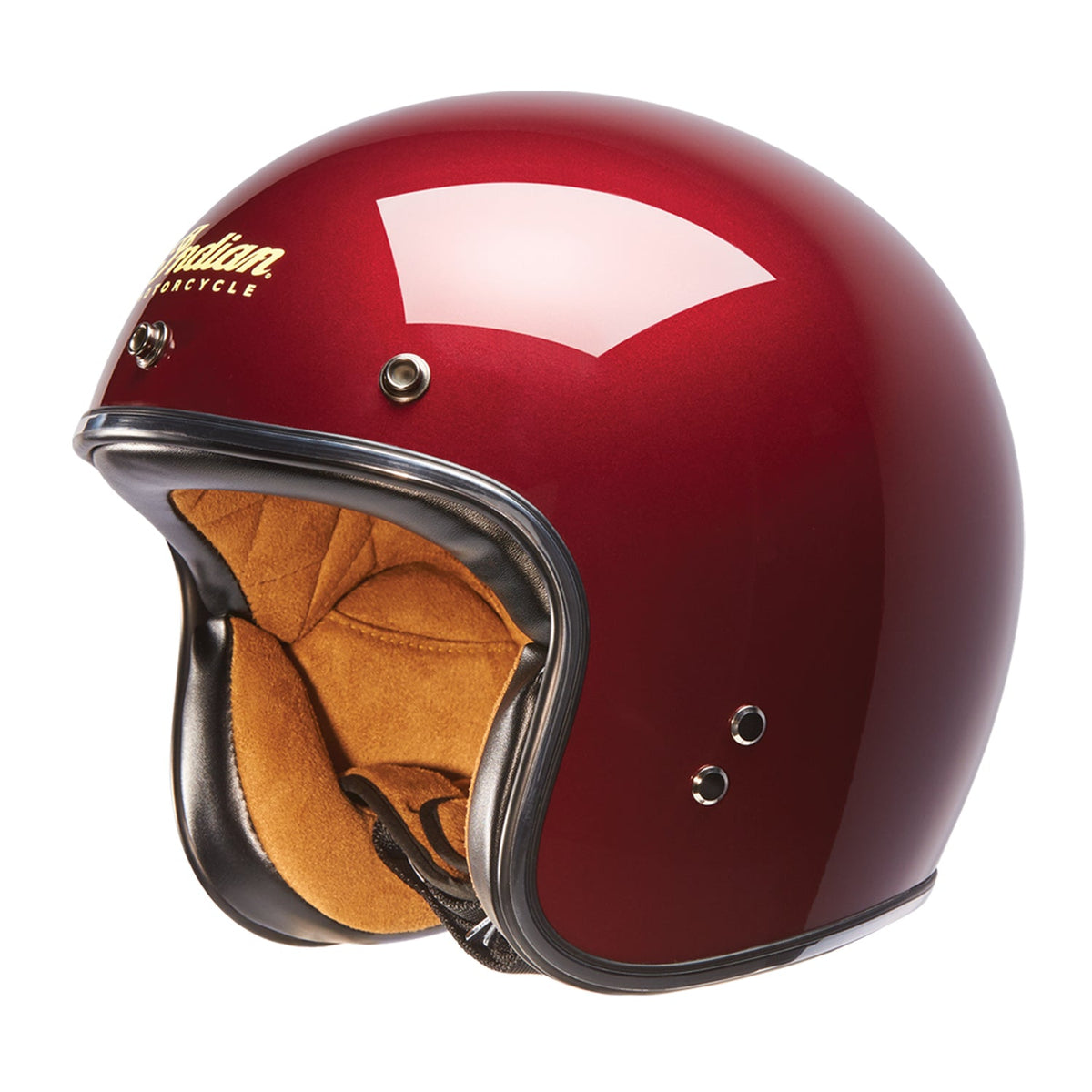 Open Face Retro Helmet, Red 2833195