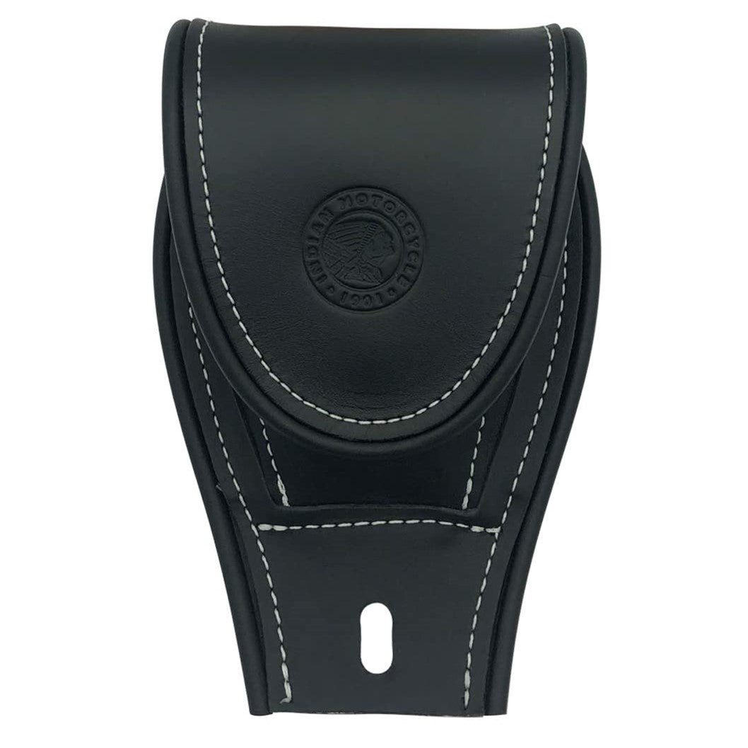 Indian Motorcycle Genuine Leather Tank Pouch, Black | 2880142-01