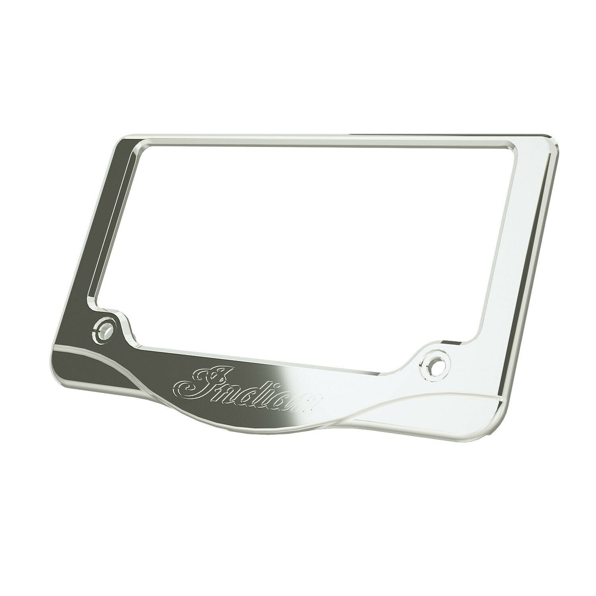 Indian Motorcycle Script License Plate Frame, Chrome | 2882863-156