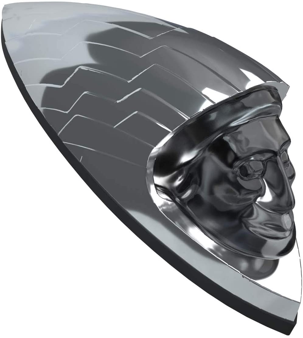 Indian Motorcycle Cast Aluminum Front Fender Headdress Emblem, Chrome | 2883668-156