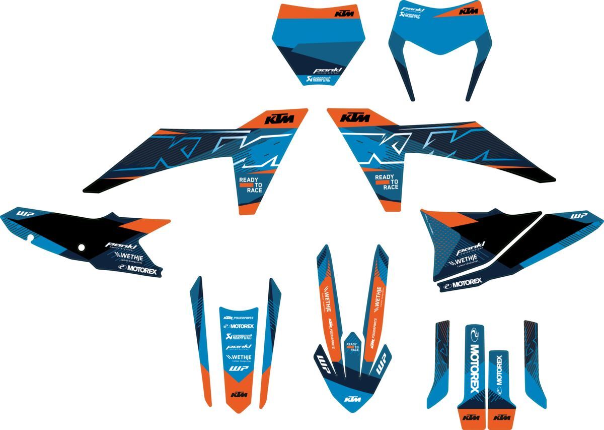 KTM Style Graphics Kit MX/Enduro 2022-2024