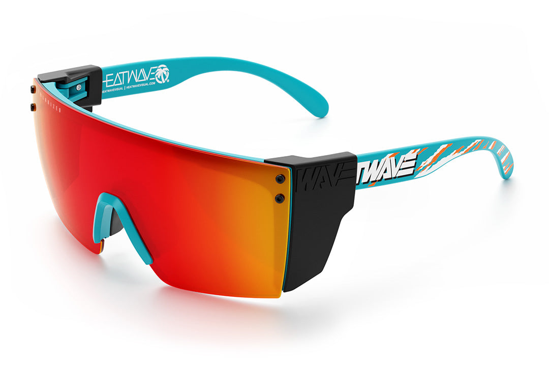 Lazer Face Polarized Z87 Sunglasses: Gold | Heat Wave Visual No