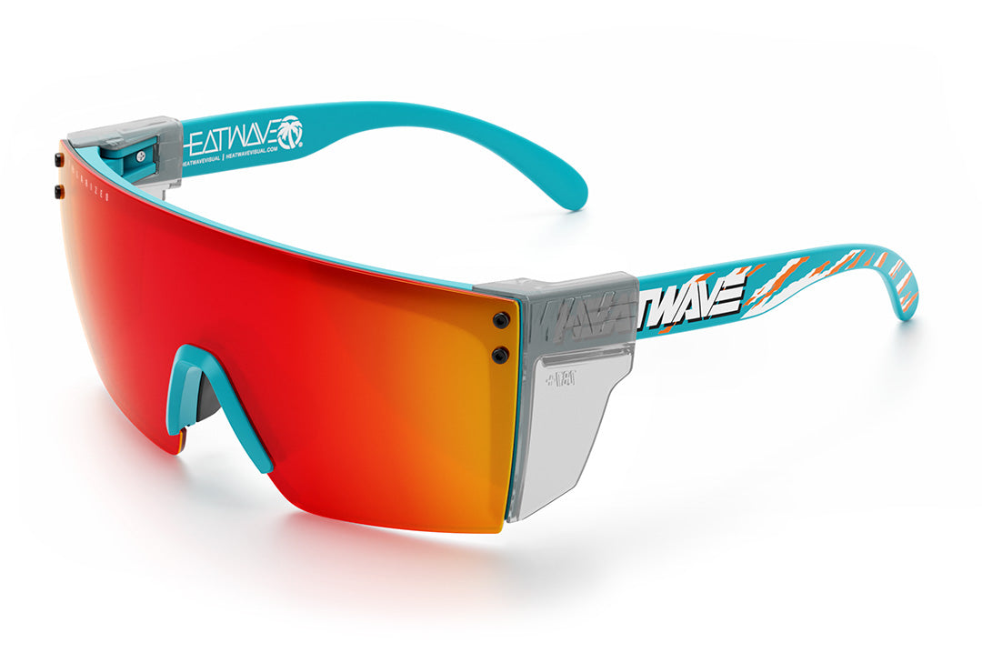 Heat Wave Visual Lazer Face Safety Sunglasses, Z87 Compliant, Bolt Smoker