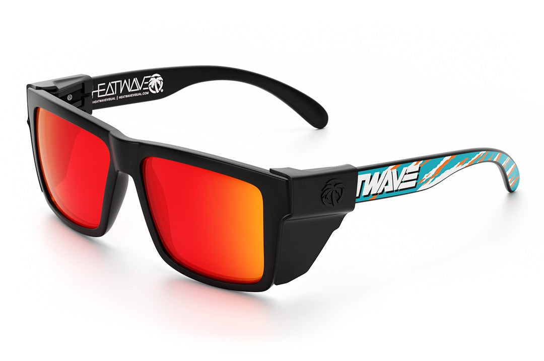 Heat Wave Visual Vise Z87 Safety Sunglasses, Bolt Smoker w/ Polarized Sunblast Lens