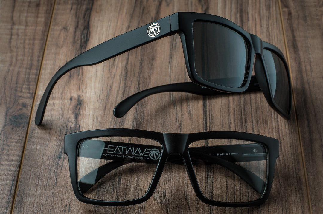 VISE Z87 Sunglasses Black Frame: Black Lens